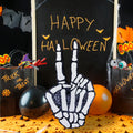 Skeleton Hand Peace Sign Car Freshie | Handmade Aroma Bead Air Freshener